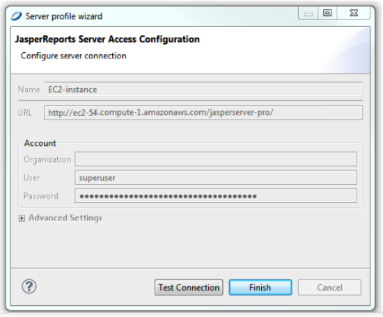 Fill instance URL
